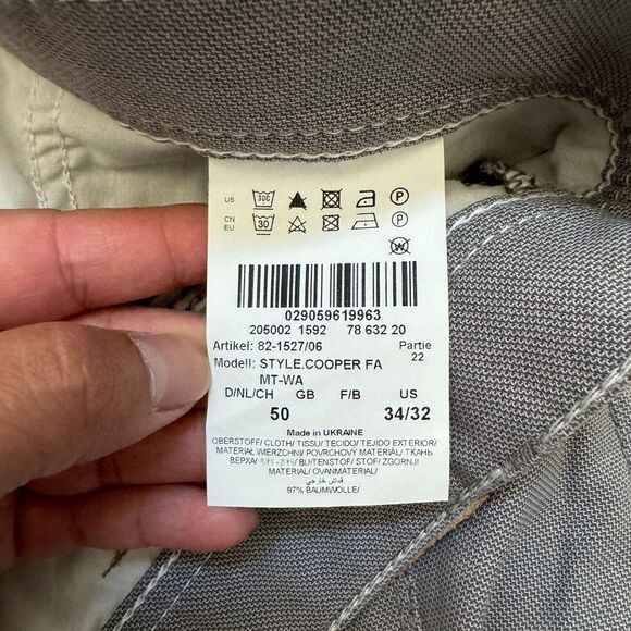 NWT Brax Men Cooper Fancy Stretch 5 Pockets Pants Regular Fit Size 34x32 - Picture 9 of 10